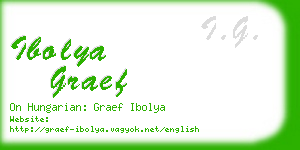 ibolya graef business card